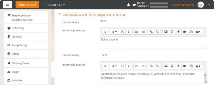 Dostarcz uczniom spersonalizowane informacje zwrotne