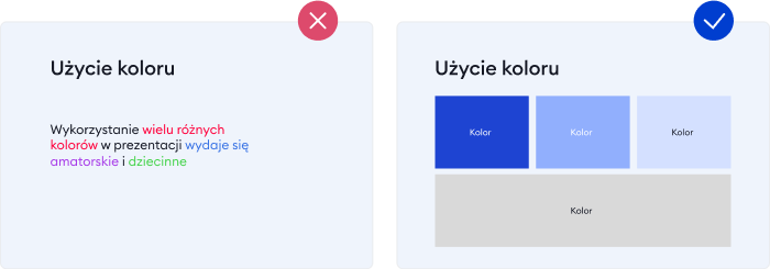 Wykorzystanie podstawowej kolorystyki